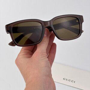 Gucci GG1583S 004 Sunglasses – Brown Square Frame with Brown Lenses